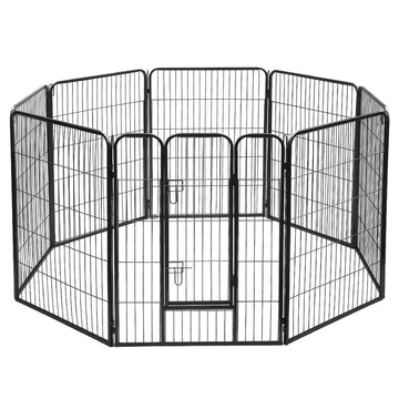 i.Pet 40" Pet Dog Playpen Kennel Puppy Enclosure Fence Cage Play Pen 8 Panel i.Pet